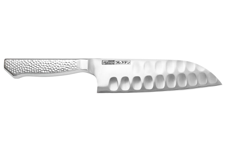 Couteau santoku alvéolé japonais Glestain Home Series 17cm