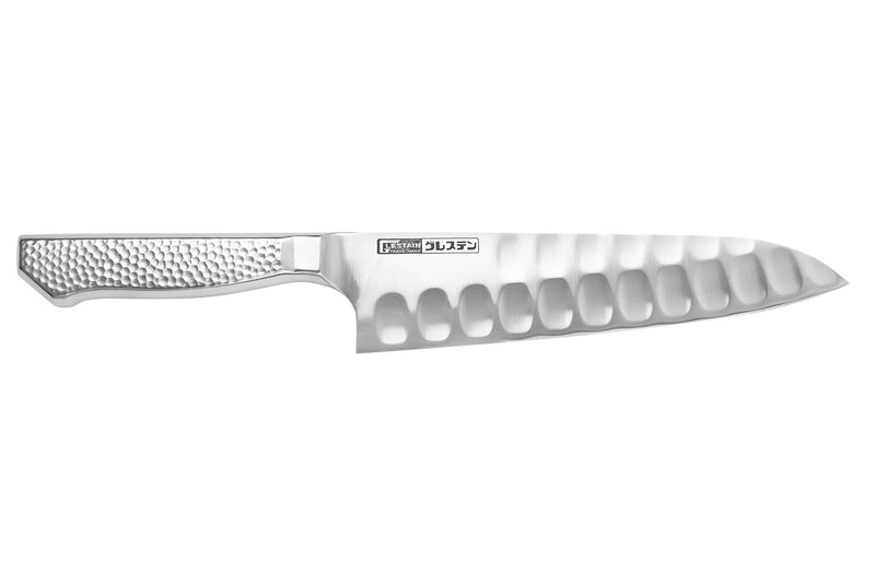 Couteau de chef alvéolé japonais Glestain Home Series 19cm