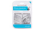 Set de 4 pinces à nappe KitchenCraft Sunshine en acier inox