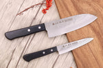 Coffret 2 couteaux japonais Satake Cutlery Nashiji santoku + office