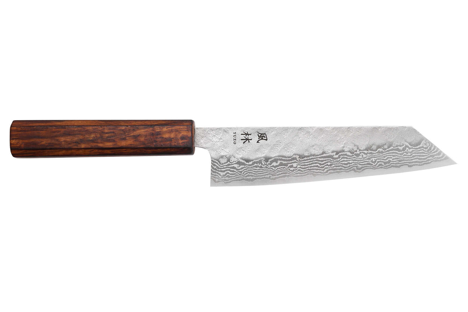 Couteau bunka 17,5cm japonais artisanal Yuzo Enju Damas 440C