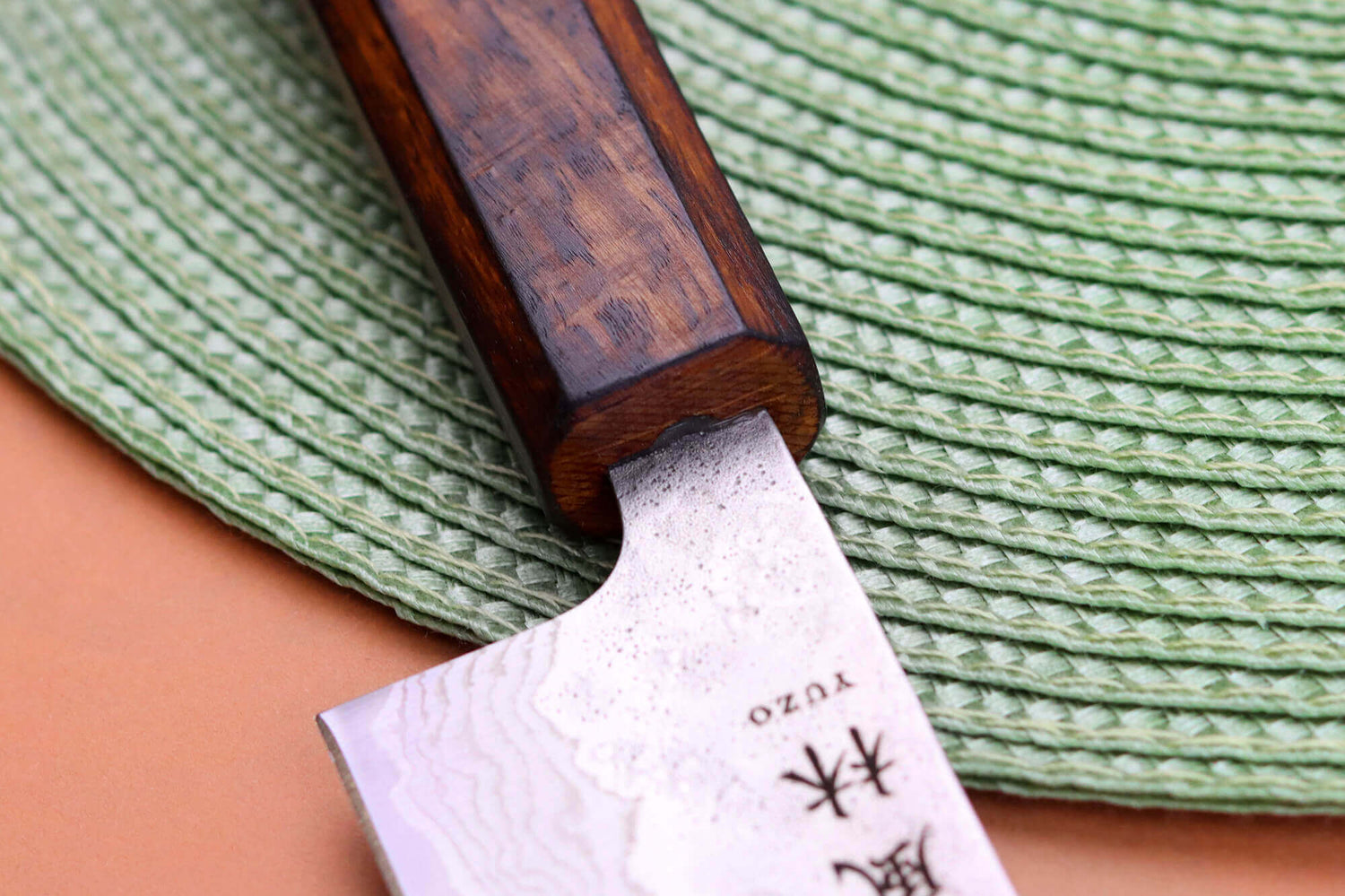 Couteau bunka 17,5cm japonais artisanal Yuzo Enju Damas 440C