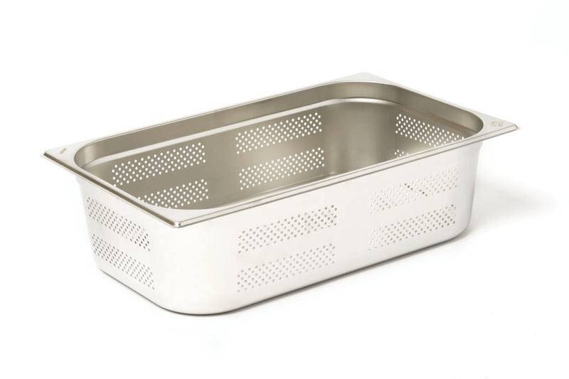 Bac gastronorme perforé GN 1/1 inox 18/0 19L Comas - Hauteur 15cm