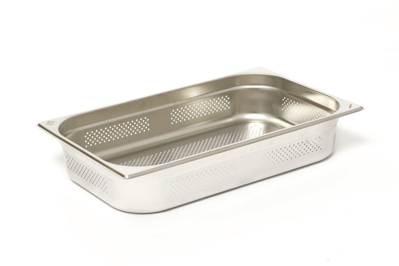 Bac gastronorme perforé GN 1/1 inox 18/0 12,5L Comas - Hauteur 10cm