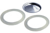 Filtre de rechange pour cafetière italienne Gefu Nando 6 tasses + 2 joints d'étanchéité