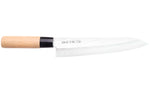 Coffret 3 couteaux japonais Satake Cutlery Tsuchime chef + santoku + deba
