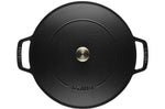 Sauteuse Staub Chistera en fonte émaillée noir mat