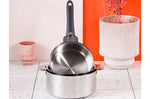 Set de 3 casseroles Cristel Mutine Amovible en inox 16 à 20cm - Poignée couleur incluse - Noir