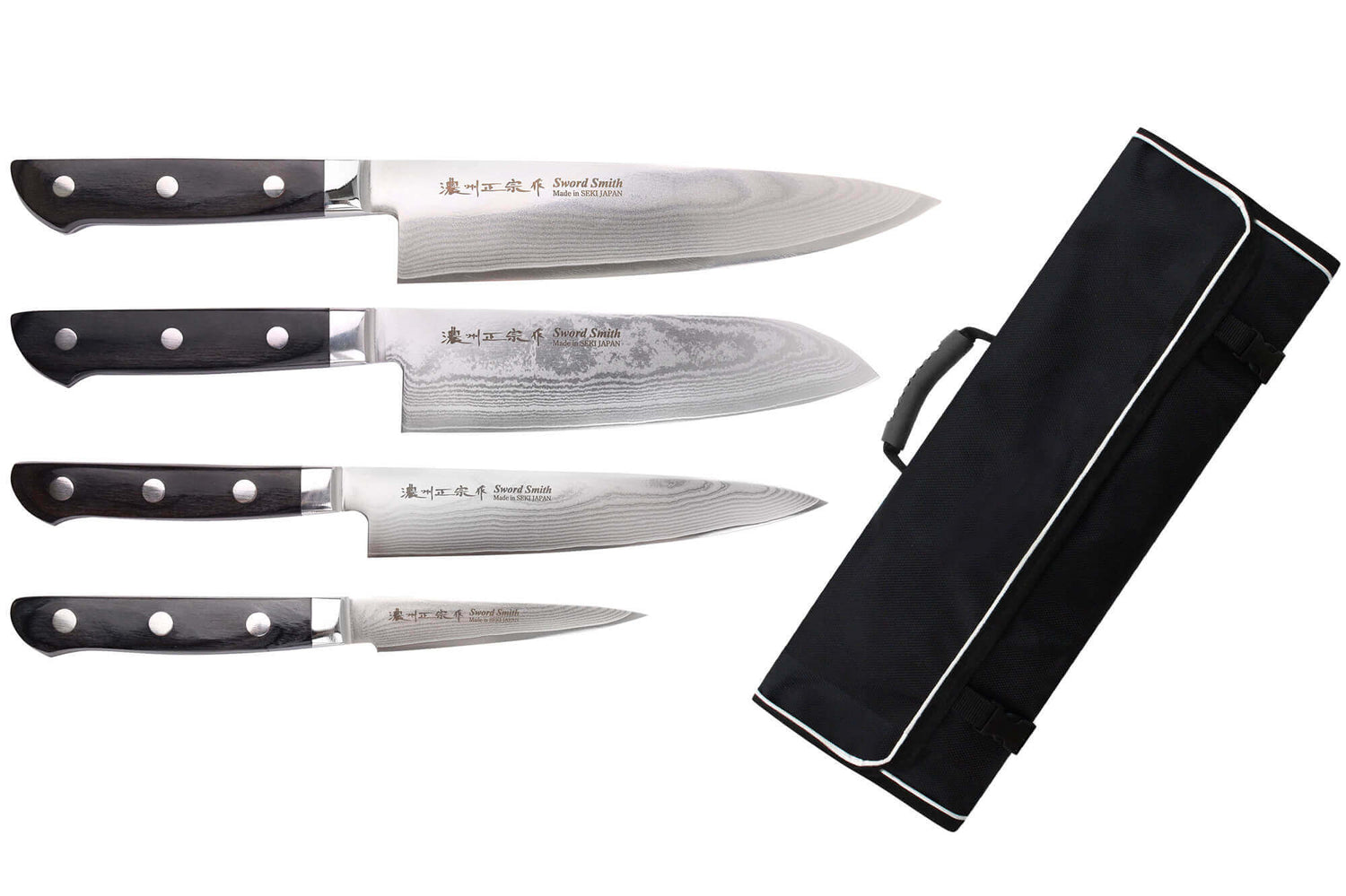 Mallette Satake Cutlery Damas 69 couches 4 couteaux japonais