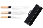 Mallette Satake Cutlery Tsuchime 3 couteaux japonais