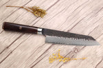Couteau kiritsuke 17cm Fukito Ébène Damas VG10