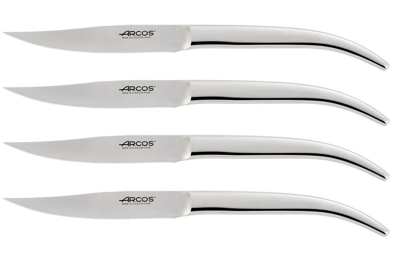 Coffret 4 couteaux à steak Arcos The Origin forgés en inox monobloc lame lisse 11cm