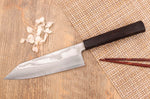 Couteau bunka 18cm japonais artisanal Hatsukokoro Ginsou Damas manche en ébène