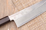 Couteau bunka 18cm japonais artisanal Hatsukokoro Ginsou Damas manche en ébène
