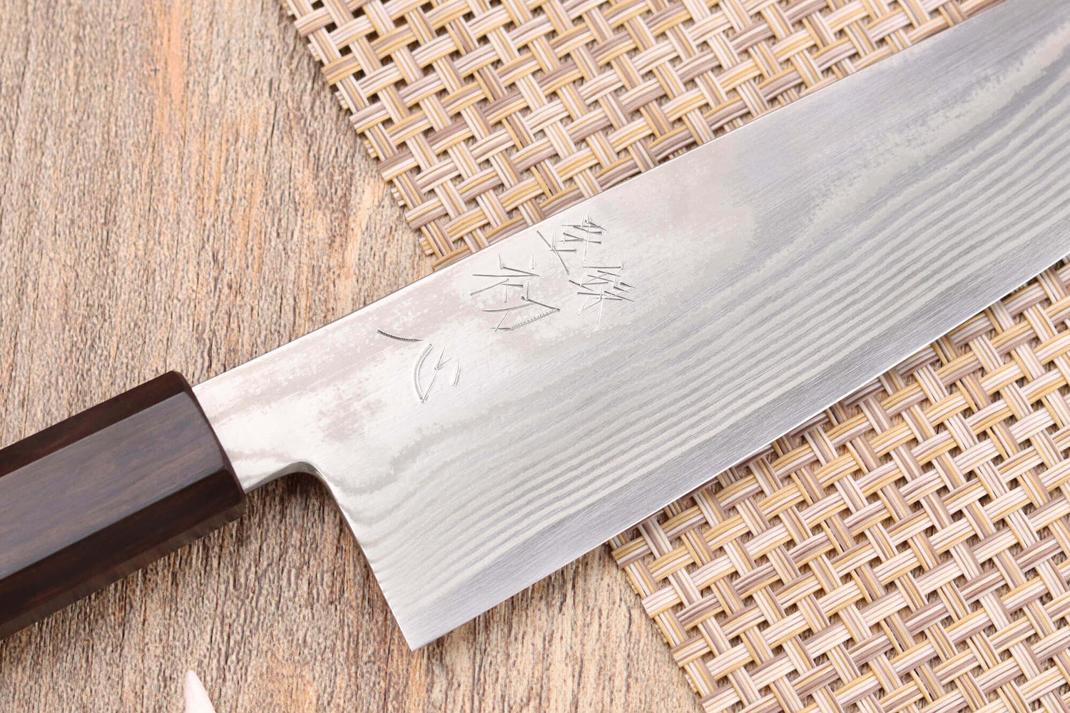 Couteau bunka 18cm japonais artisanal Hatsukokoro Ginsou Damas manche en ébène