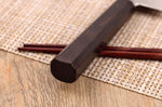 Couteau bunka 18cm japonais artisanal Hatsukokoro Ginsou Damas manche en ébène