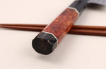 Couteau de chef 21cm japonais artisanal Kisuke Manaka Enn en cognassier avec 2 anneaux