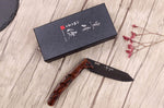 Couteau pliant japonais Yu Kurosaki Kurohyo SG2 manche en bois de fer 13,2cm