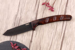 Couteau pliant japonais Yu Kurosaki Kurohyo SG2 manche en bois de fer 13,2cm