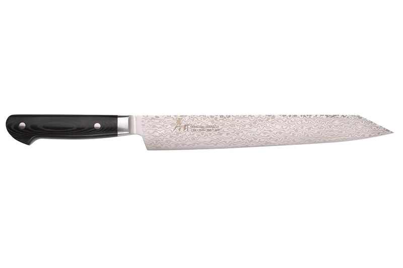 Couteau sujihiki kiritsuke 26cm japonais Sakai Takayuki Coreless Damascus