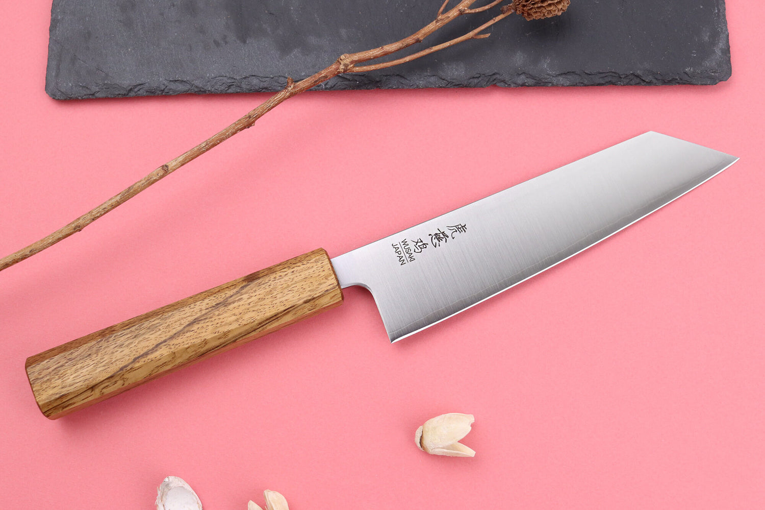Couteau bunka japonais artisanal Wusaki Migaki G3 16,5cm