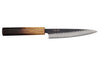 Couteau universel 13,5cm japonais artisanal Yuzo Black AS chêne brûlé