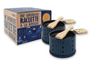 Service à raclette à la bougie Cookut Lumi services poelons et spatules pour 2 personnes - Bleu