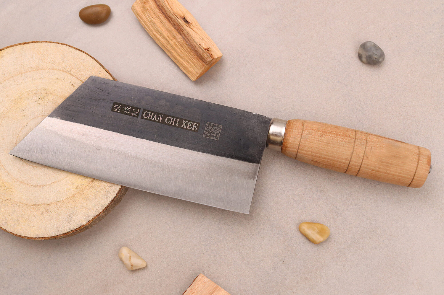 Couteau ko-bunka CCK Kurouchi 15cm en acier au carbone et manche en bois