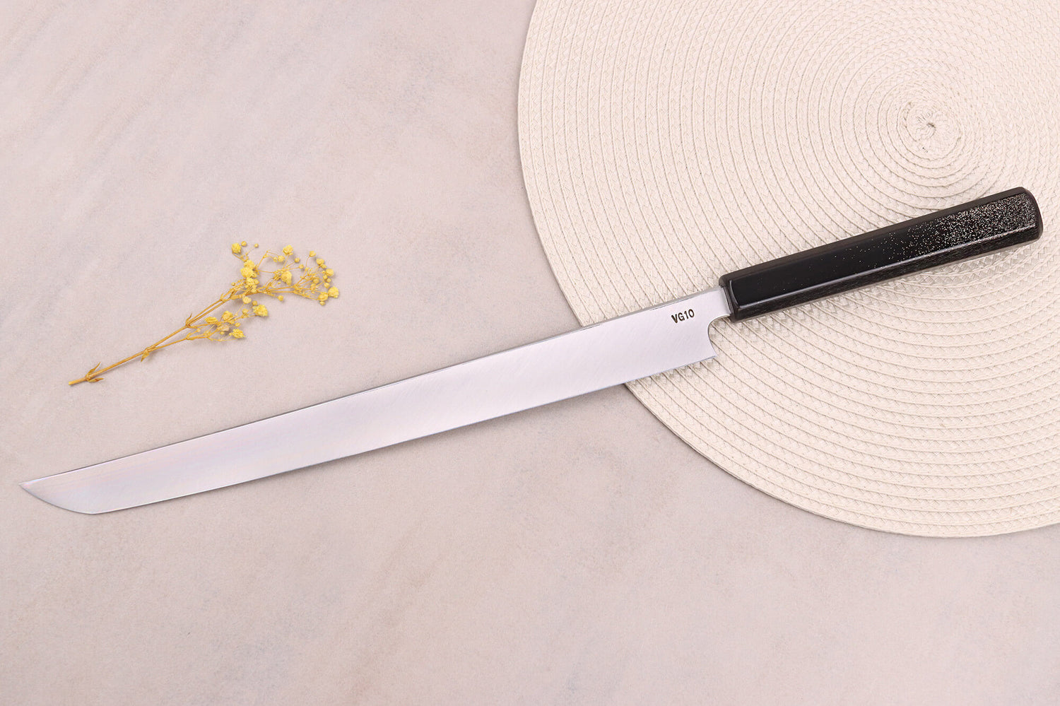 Couteau sakimaru 30cm japonais artisanal Kagekiyo Hirame VG10
