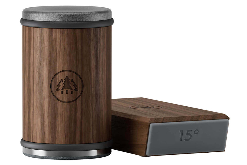 Set aiguiseur roulant HORL 3 en noyer avec son support magnétique