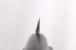 Couteau sakimaru 27cm japonais artisanal Hatsukokoro Shirasagi manche en ébène