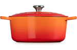 Cocotte ronde en fonte émaillée Le Creuset Signature 28cm Volcanique