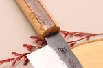 Couteau ko bunka 13,5cm japonais artisanal Hado Sumi B1D manche en cerisier