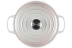 Cocotte ronde en fonte émaillée Le Creuset Signature 24cm Meringue