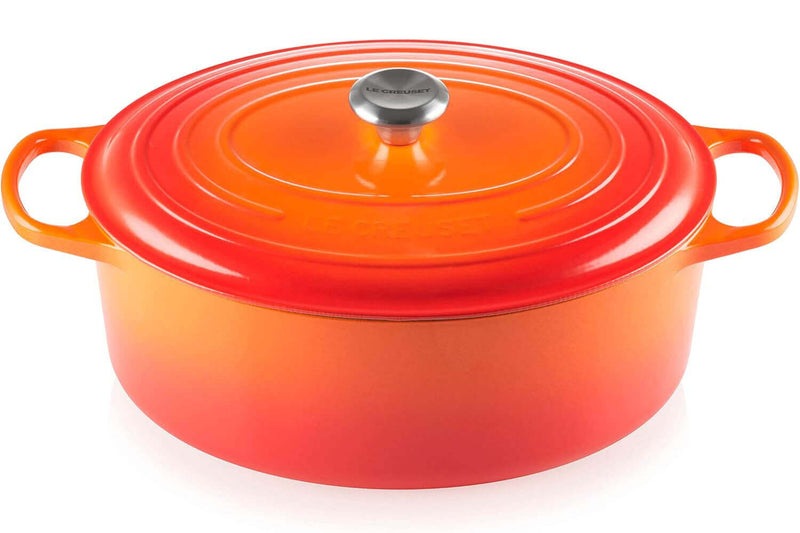 Cocotte ovale en fonte émaillée Le Creuset Signature 33cm Volcanique
