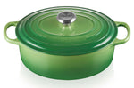 Cocotte ovale en fonte émaillée Le Creuset Signature 29cm Bambou