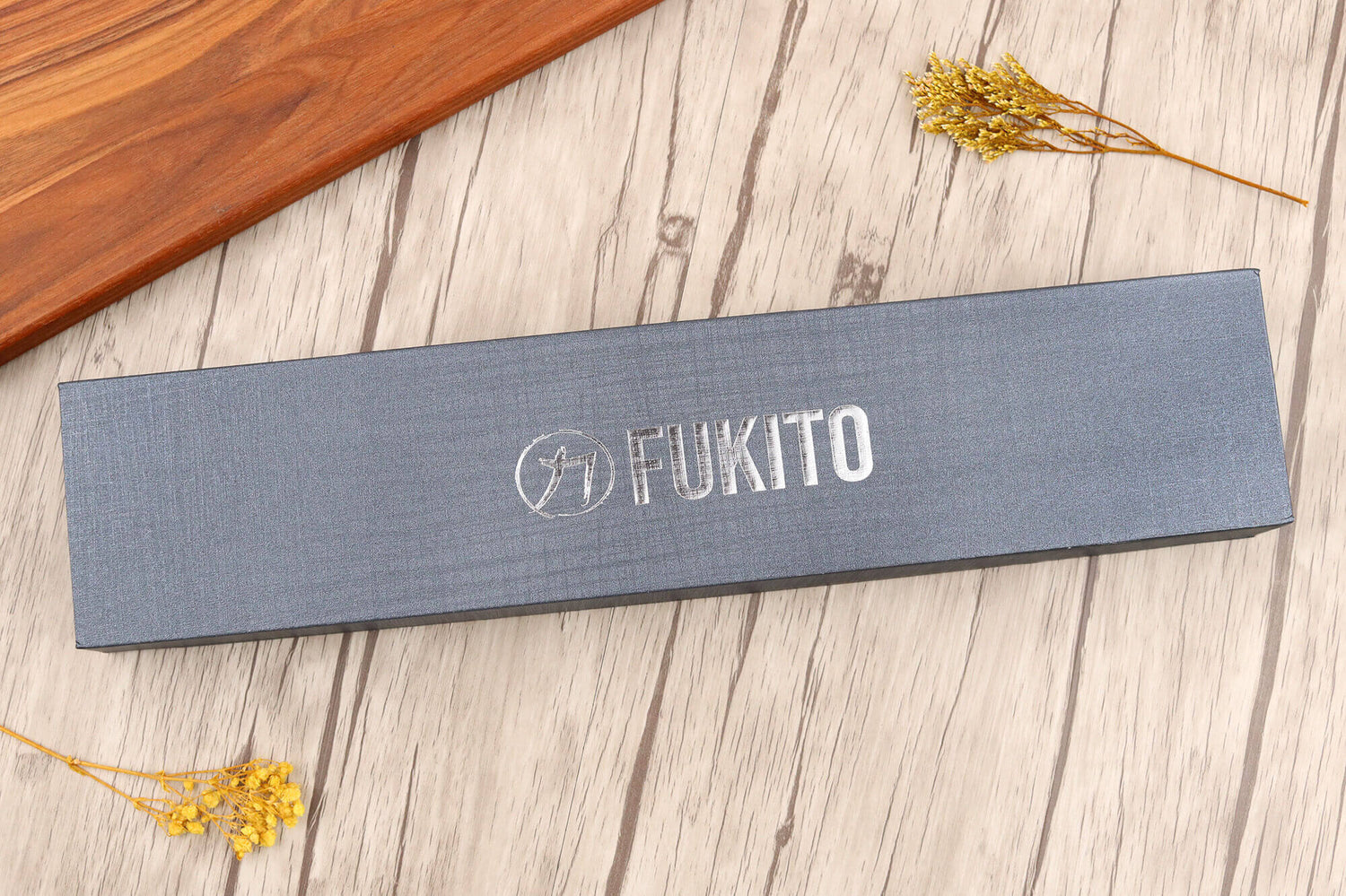 Couteau santoku 17cm Fukito Ébène Damas VG10