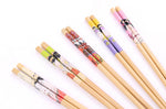 Set de 5 paires de baguettes chinoises en bambou Kutoyama - Modèle 7