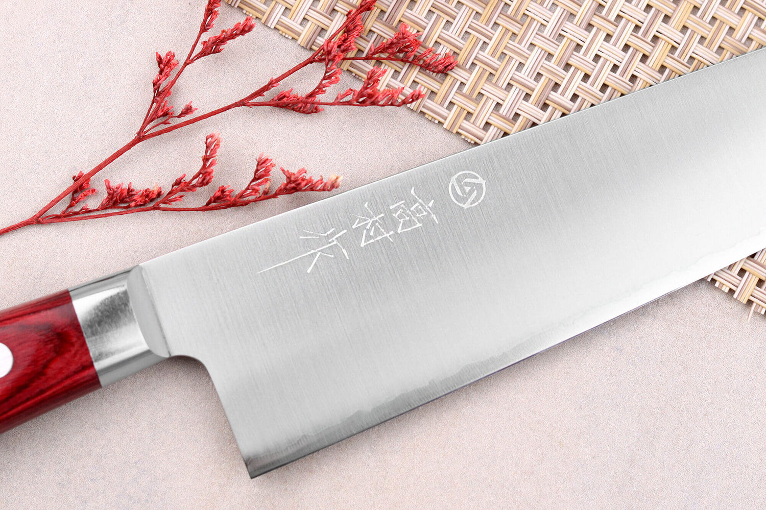 Couteau de chef japonais artisanal Takamura SGR 21cm acier SPG2