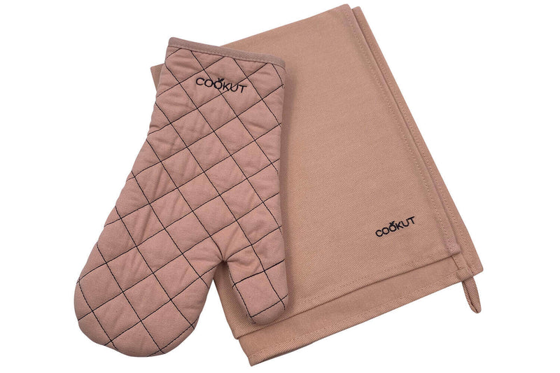 Set gant et torchon Cookut en coton - Guimauve