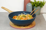 L'Incroyable Wok Cookut 28cm anti-adhérent - Myrtille