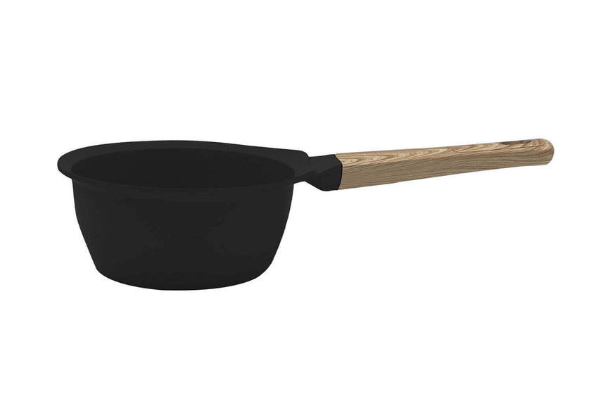 L'Incroyable Casserole Cookut 16cm antiadhérente avec poignée imitation bois