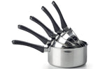 Set de 5 casseroles Beka Polo en acier inoxydable 18/10 et poignée en bakélite