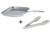 Poêle grill Cristel Castel'Pro inox + pince de service inox offerte - Exclusivité