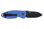 Couteau pliant CRKT SQUID 2474BD manche en micarta bleu 8,8cm