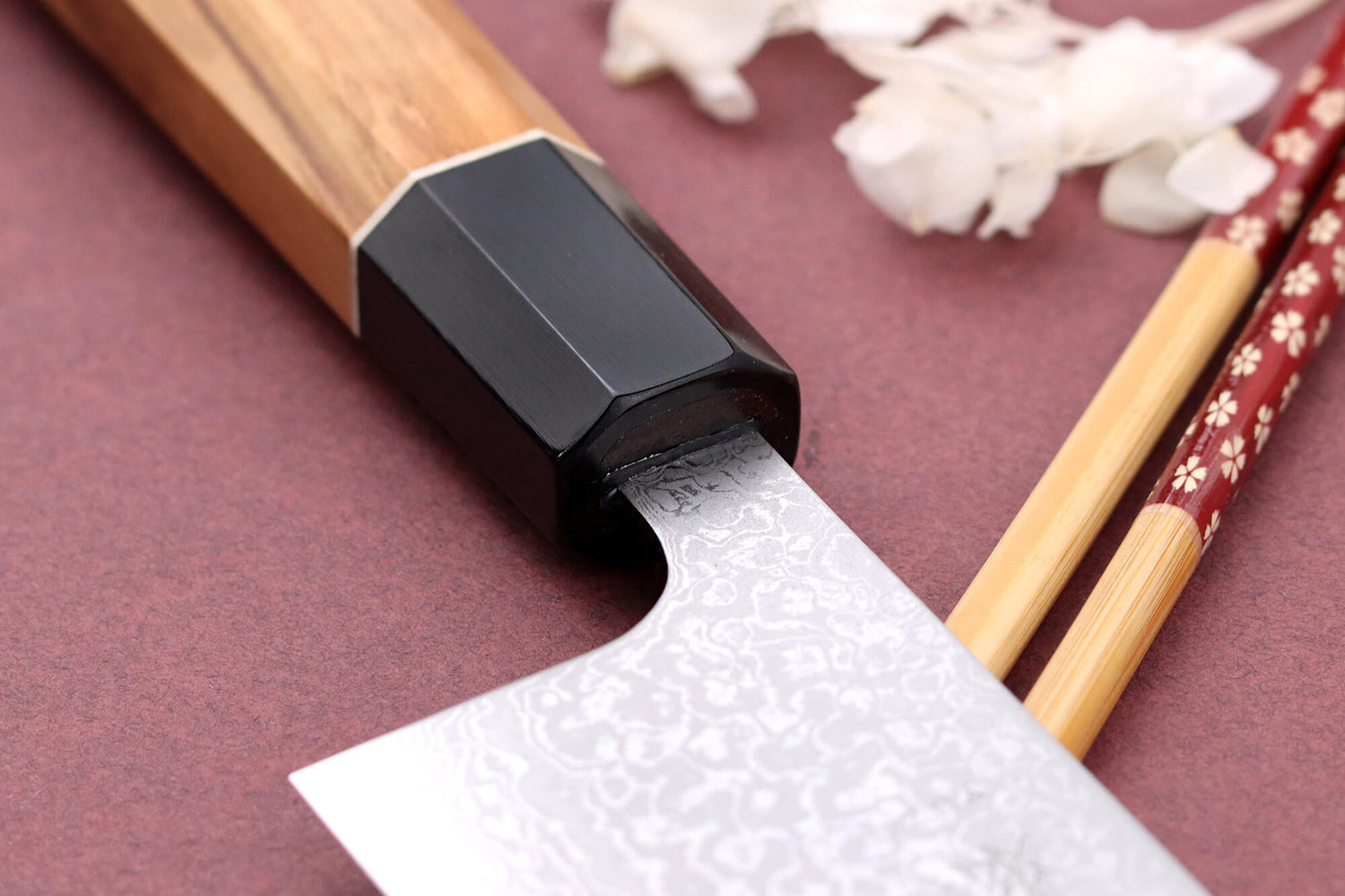 Couteau bunka 18cm japonais artisanal Yuzo Damas VG10