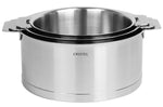 Set de 3 casseroles Cristel Strate Amovible en acier inox 18/10 - 16, 18 et 20cm