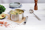 Set de 3 casseroles Cristel Strate Amovible en acier inox 18/10 + 1 poignée Strate inox