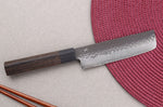 Couteau nakiri 13cm japonais Shizu Hamono Gen VG10 damas
