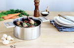 Set de 4 casseroles Cristel Strate Amovible en acier inox 18/10 - 14, 16, 18 et 20cm